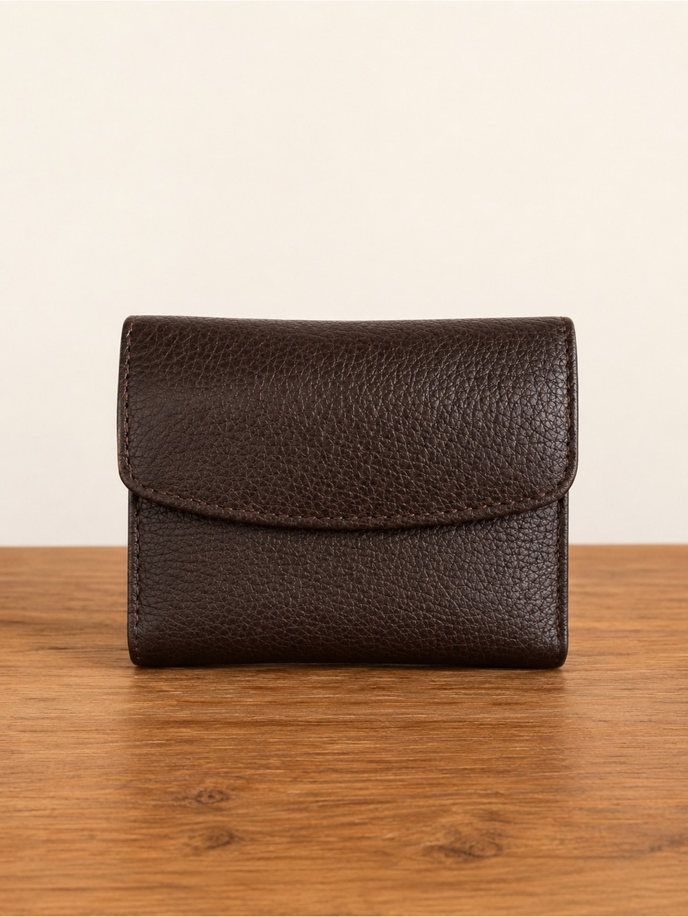 Buxton Brown Leather Key & Card Holder